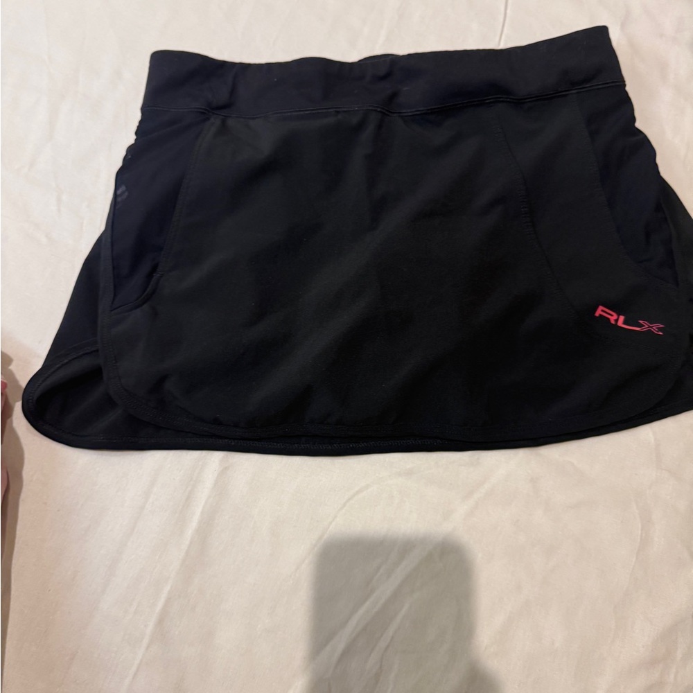 Ralph Lauren Black Skort with Red Logo